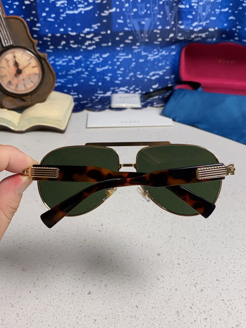 Gucci Aviator Silver Lens Sunglasses for Men & Women - 997535 - detail image 5
