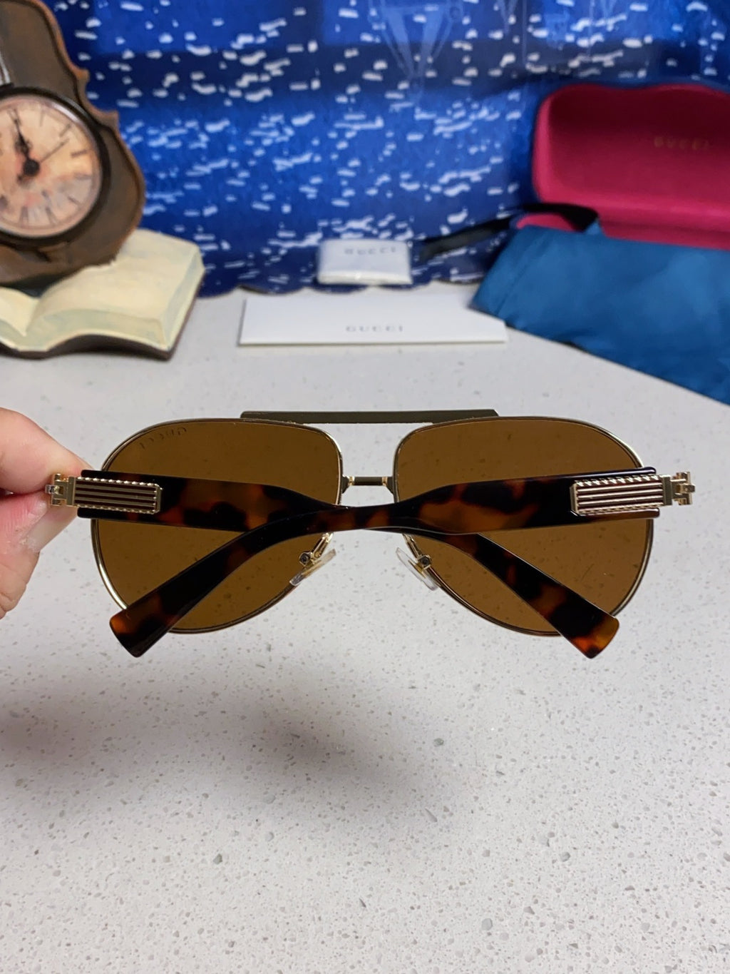 Gucci Aviator Brown Lens Sunglasses for Men & Women - 997536 - detail image 5