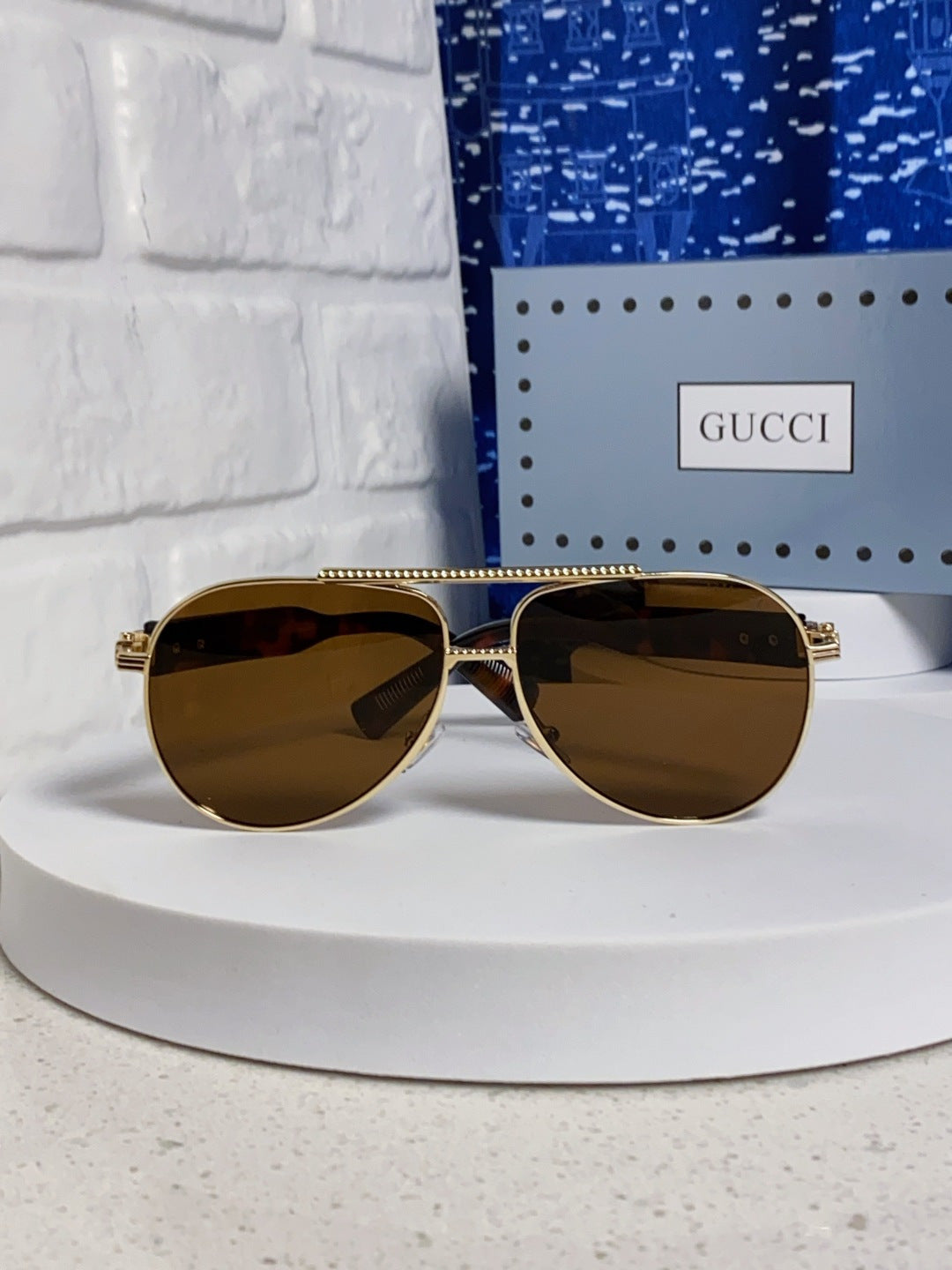 Gucci Aviator Brown Lens Sunglasses for Men & Women - 997536 - detail image 2