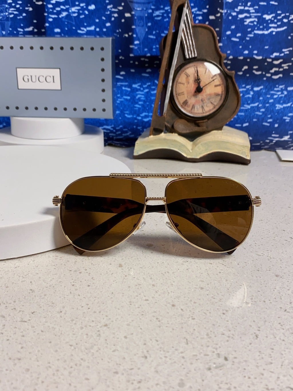 Gucci Aviator Brown Lens Sunglasses for Men & Women - 997536 - detail image 9