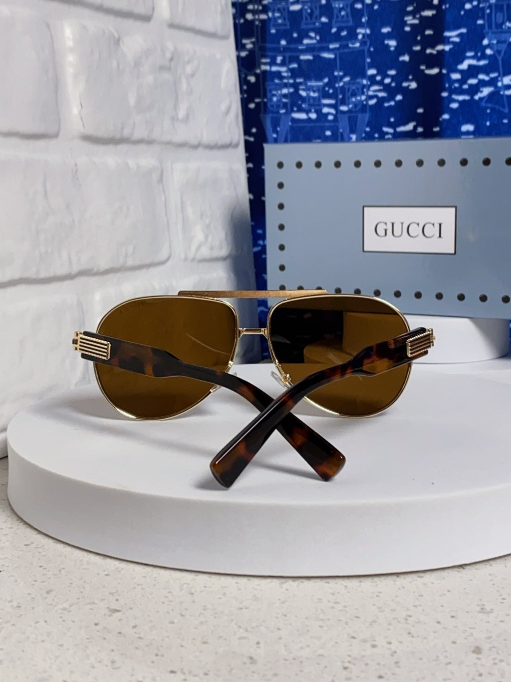 Gucci Aviator Brown Lens Sunglasses for Men & Women - 997536 - detail image 3