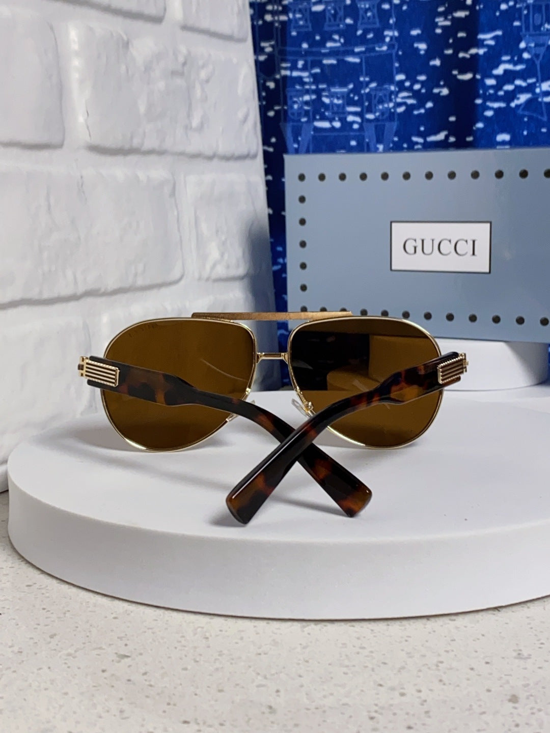 Gucci Aviator Brown Lens Sunglasses for Men & Women - 997536 - detail image 3