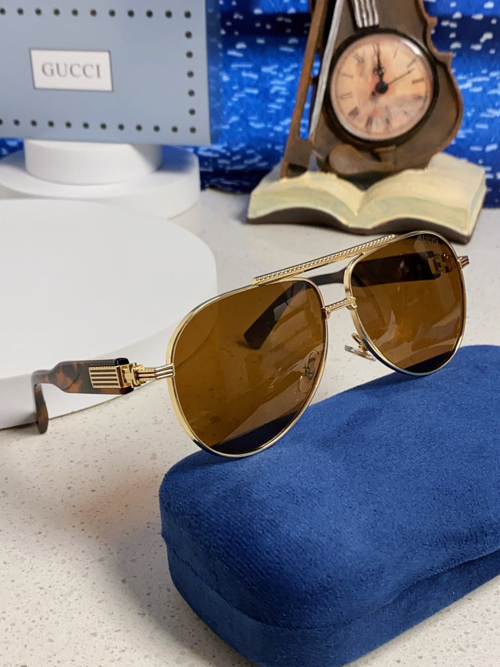 Gucci Aviator Brown Lens Sunglasses for Men & Women - 997536 - detail image 10