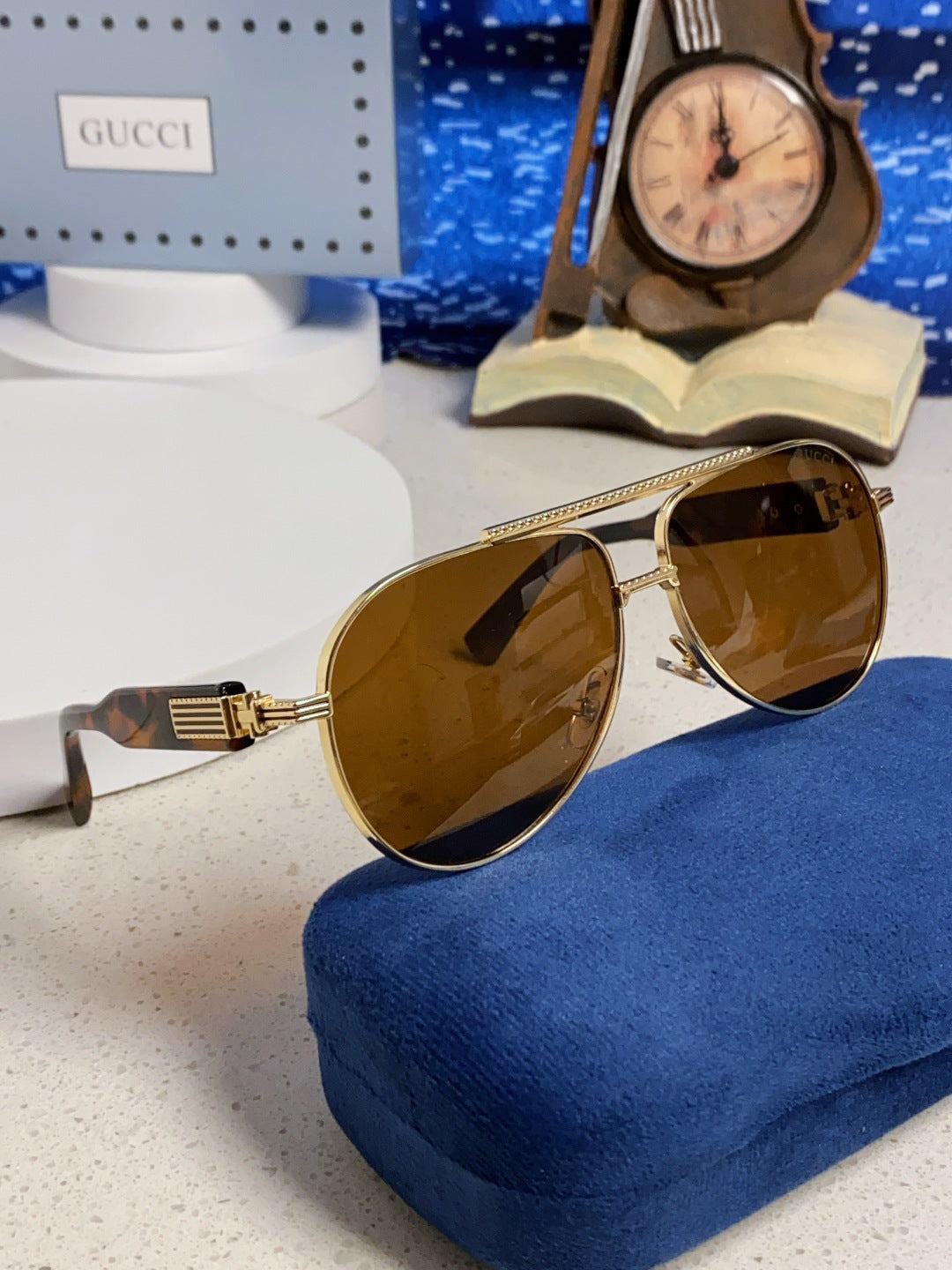 Gucci Aviator Brown Lens Sunglasses for Men & Women - 997536 - detail image 10