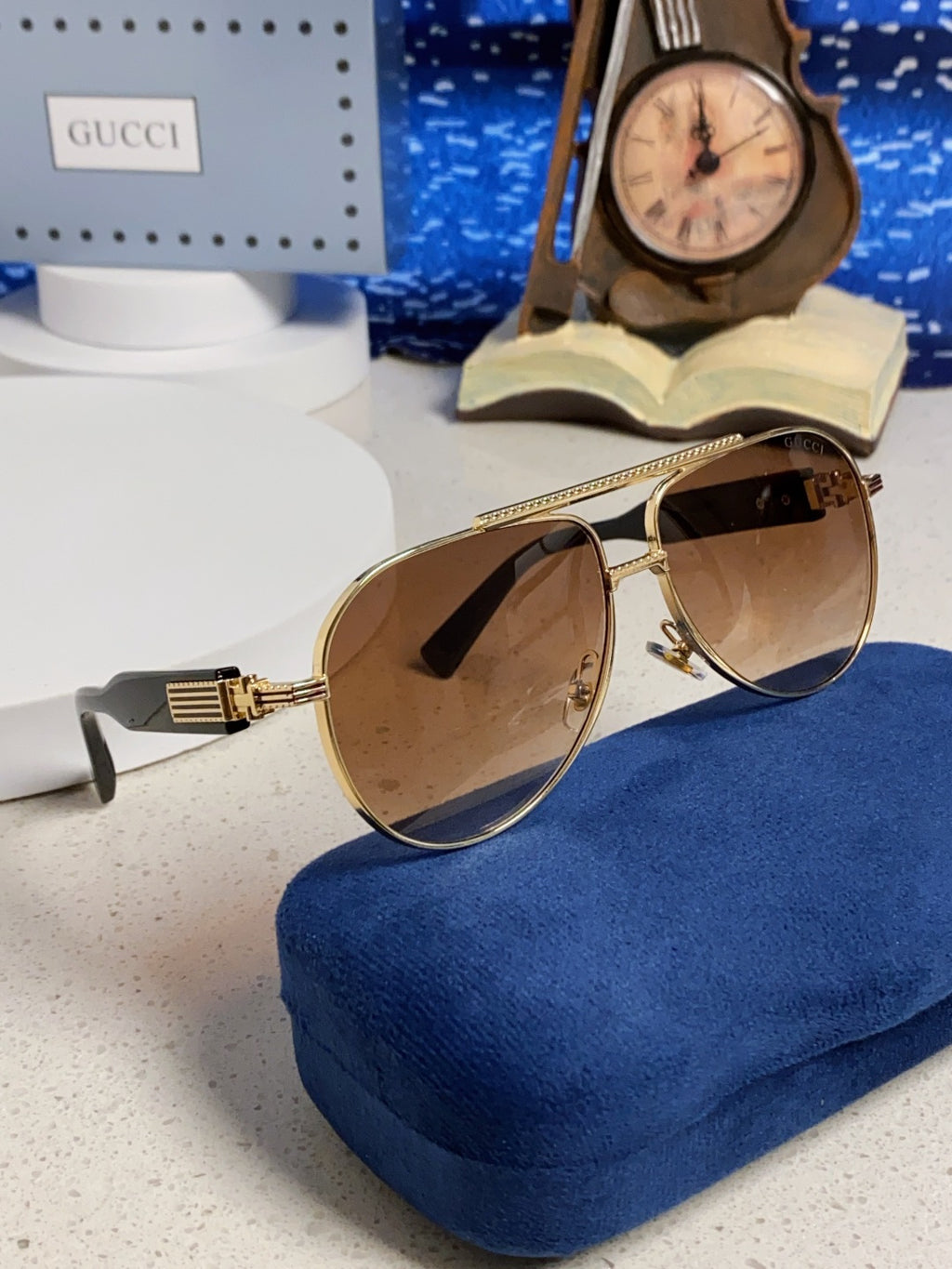 Gucci Aviator Brown Lens Sunglasses for Men & Women - 997537 - detail image 10