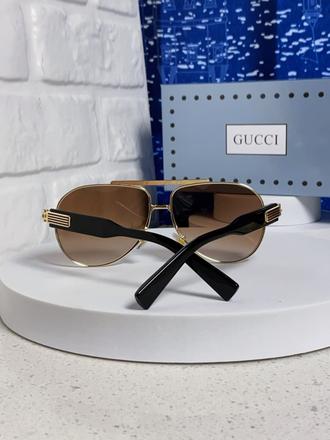 Gucci Aviator Brown Lens Sunglasses for Men & Women - 997537 - detail image 3