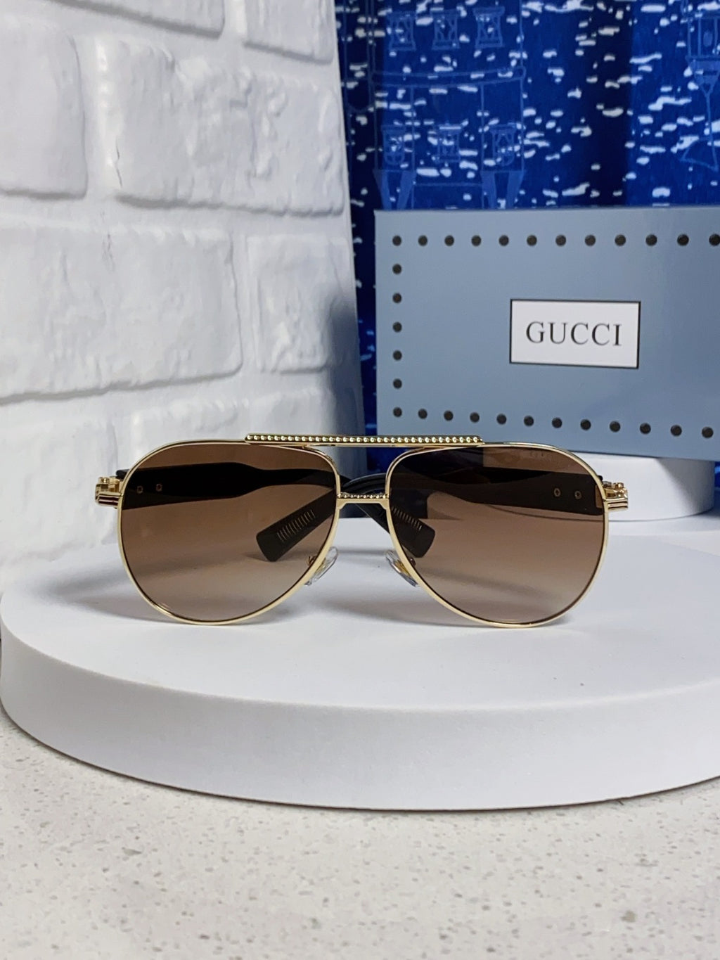 Gucci Aviator Brown Lens Sunglasses for Men & Women - 997537 - detail image 2