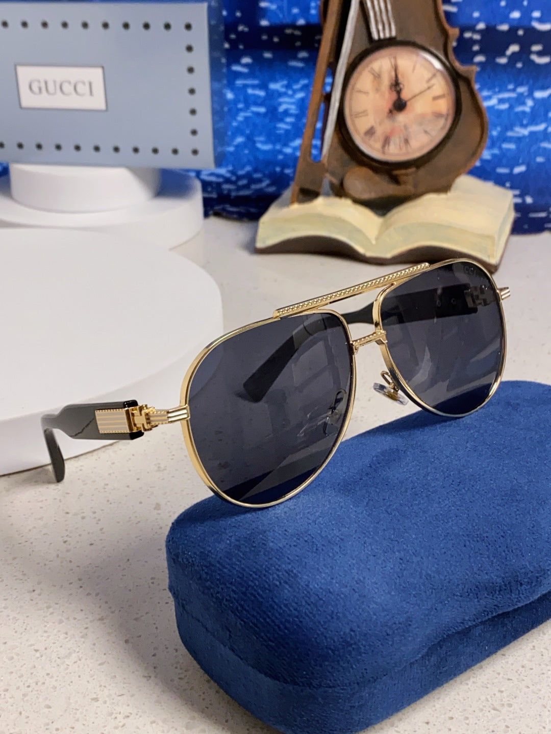 Gucci Aviator Silver Lens Sunglasses for Men & Women - 997538 - detail image 10