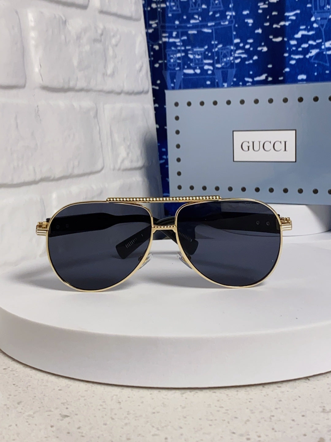 Gucci Aviator Silver Lens Sunglasses for Men & Women - 997538 - detail image 2