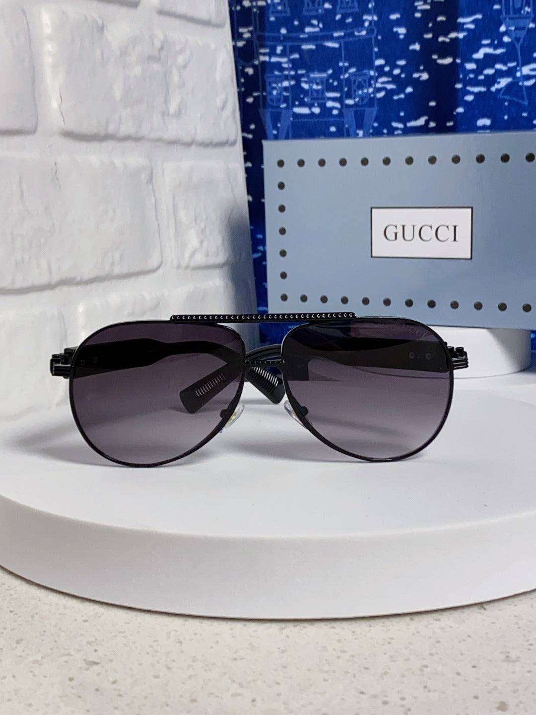Gucci Aviator Silver Lens Sunglasses for Men & Women - 997539 - detail image 2