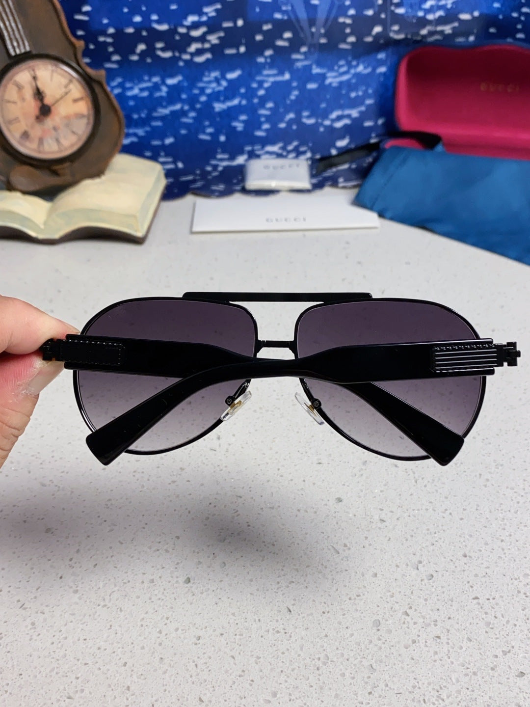 Gucci Aviator Silver Lens Sunglasses for Men & Women - 997539 - detail image 5