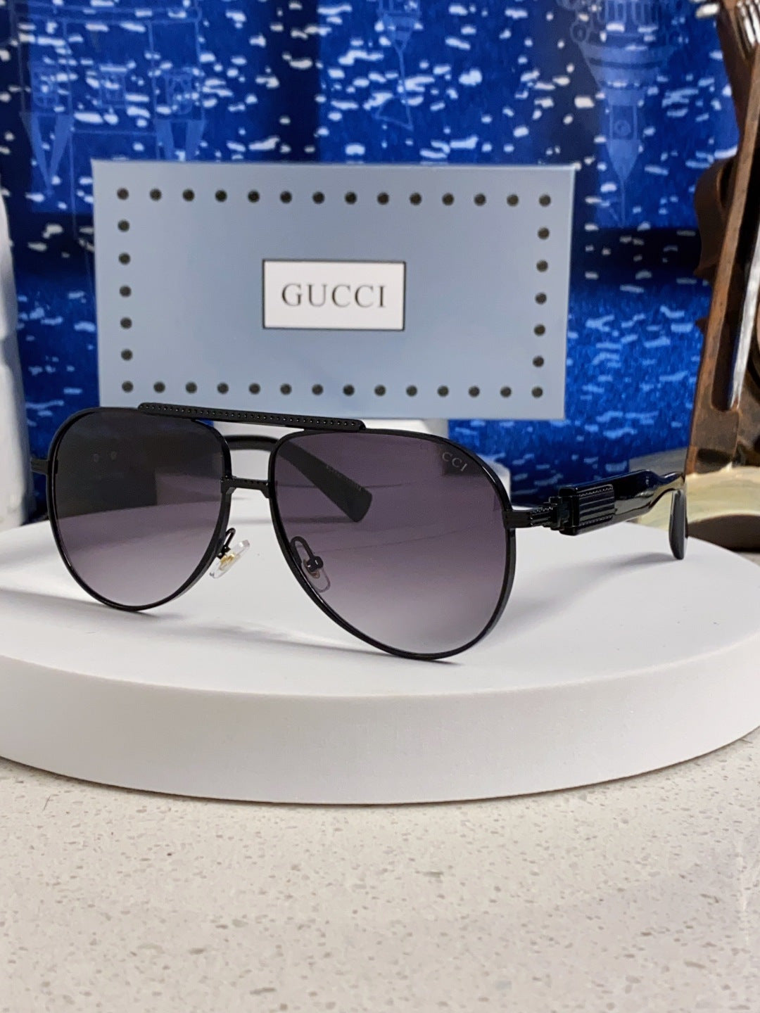 Gucci Aviator Silver Lens Sunglasses for Men & Women - 997539