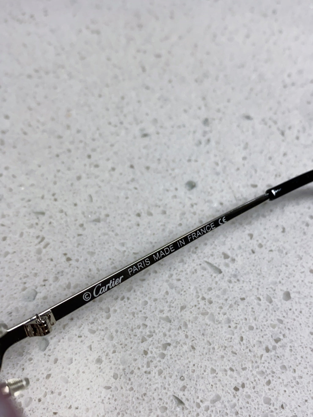 Cartier Metal Square Silver Lens Sunglasses for Men & Women - 487349 - detail image 7