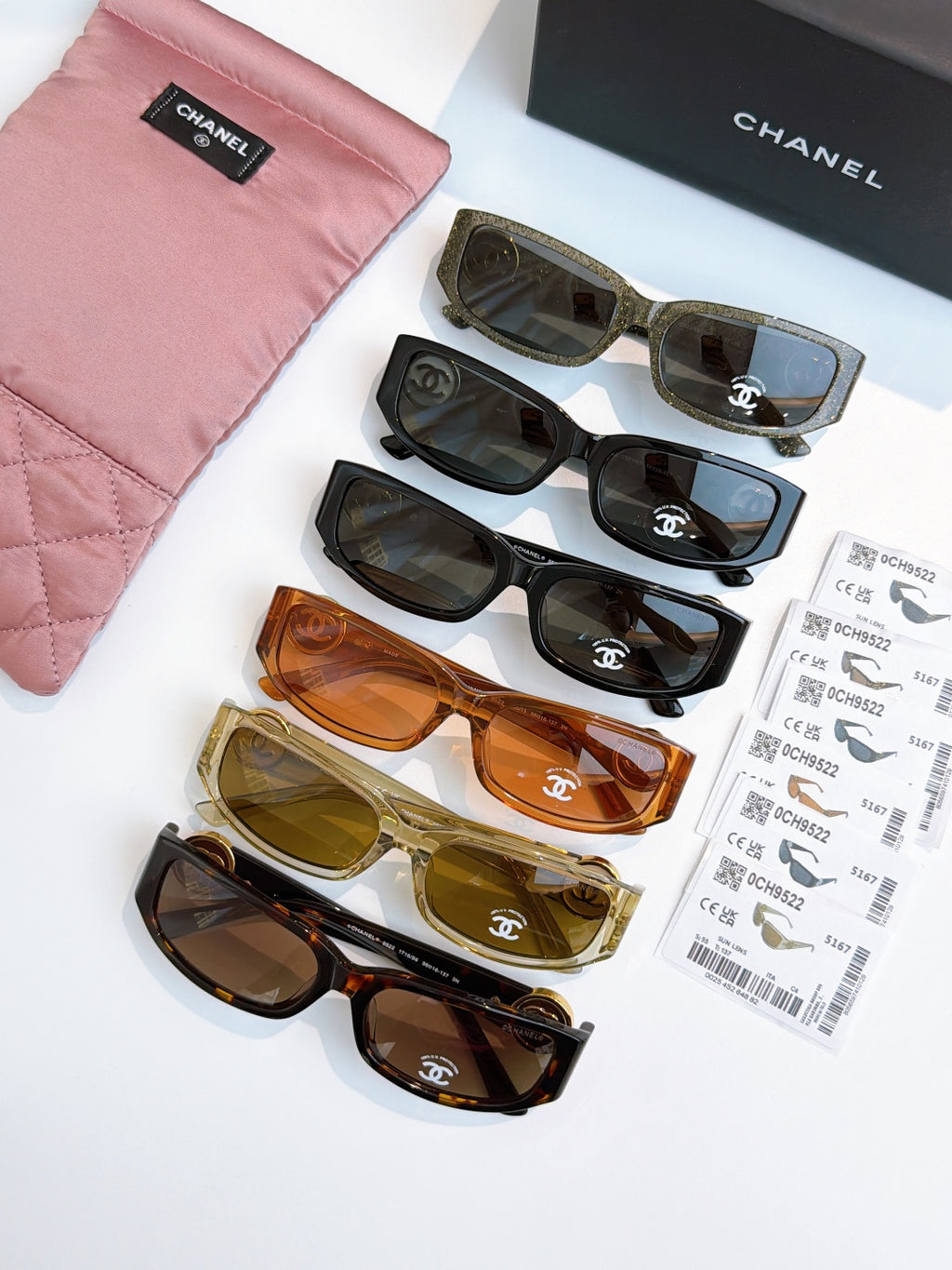Chanel Round Pink Lens Sunglasses for Men & Women - detail image 9