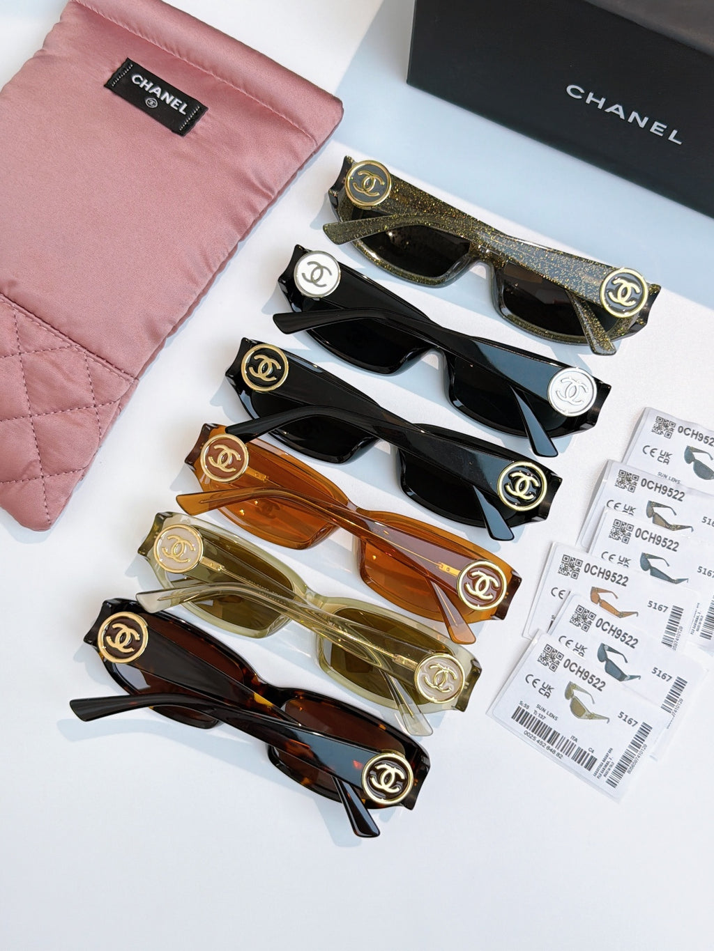 Chanel Round Pink Lens Sunglasses for Men & Women - detail image 8
