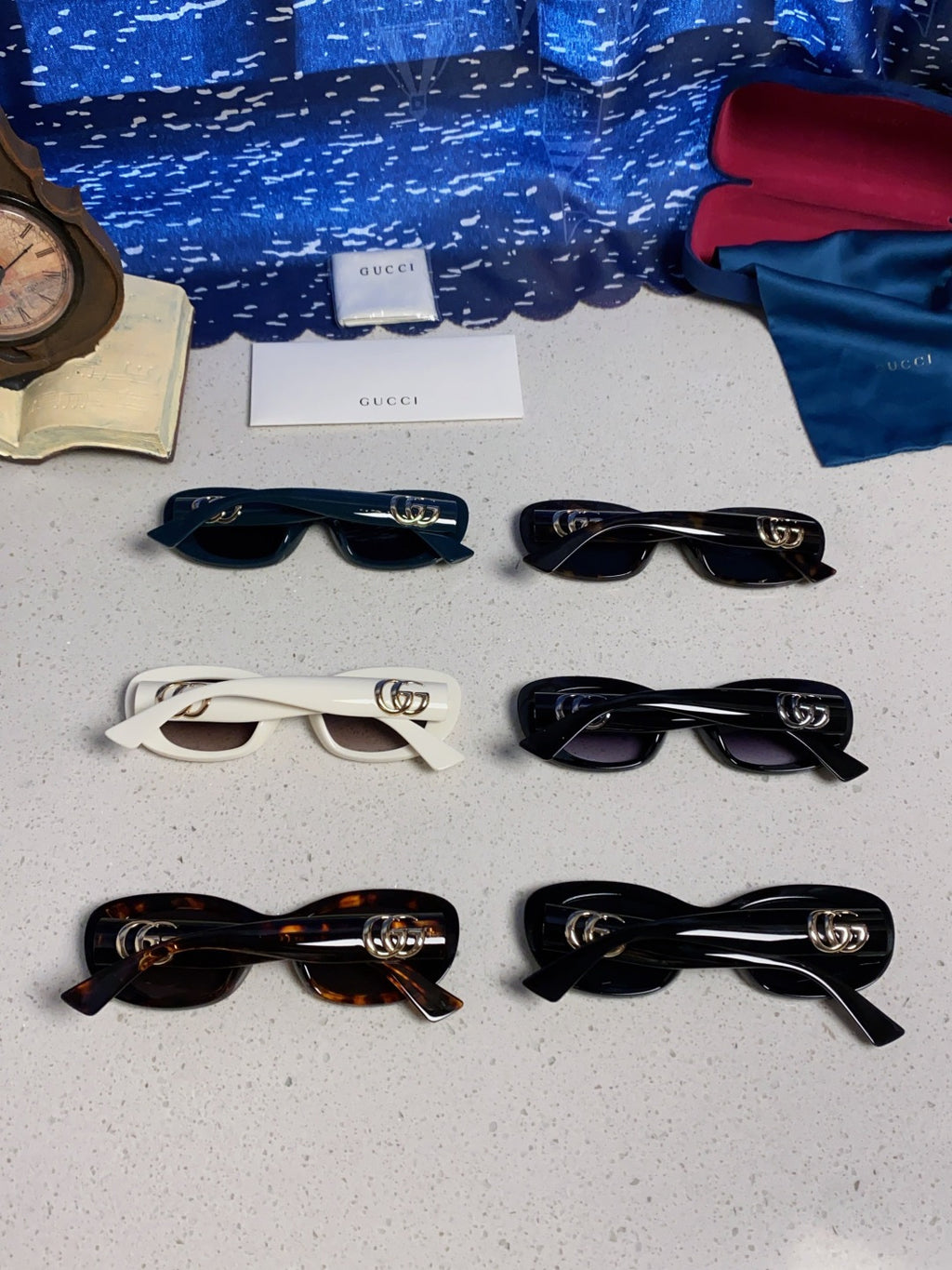 Gucci Oval Gold Lens Sunglasses for Men & Women - 357952 - detail image 11