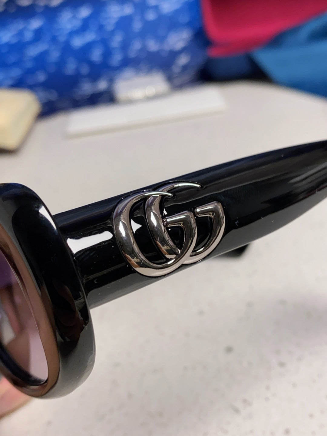 Gucci Oval Silver Lens Sunglasses for Men & Women - 357951 - detail image 7