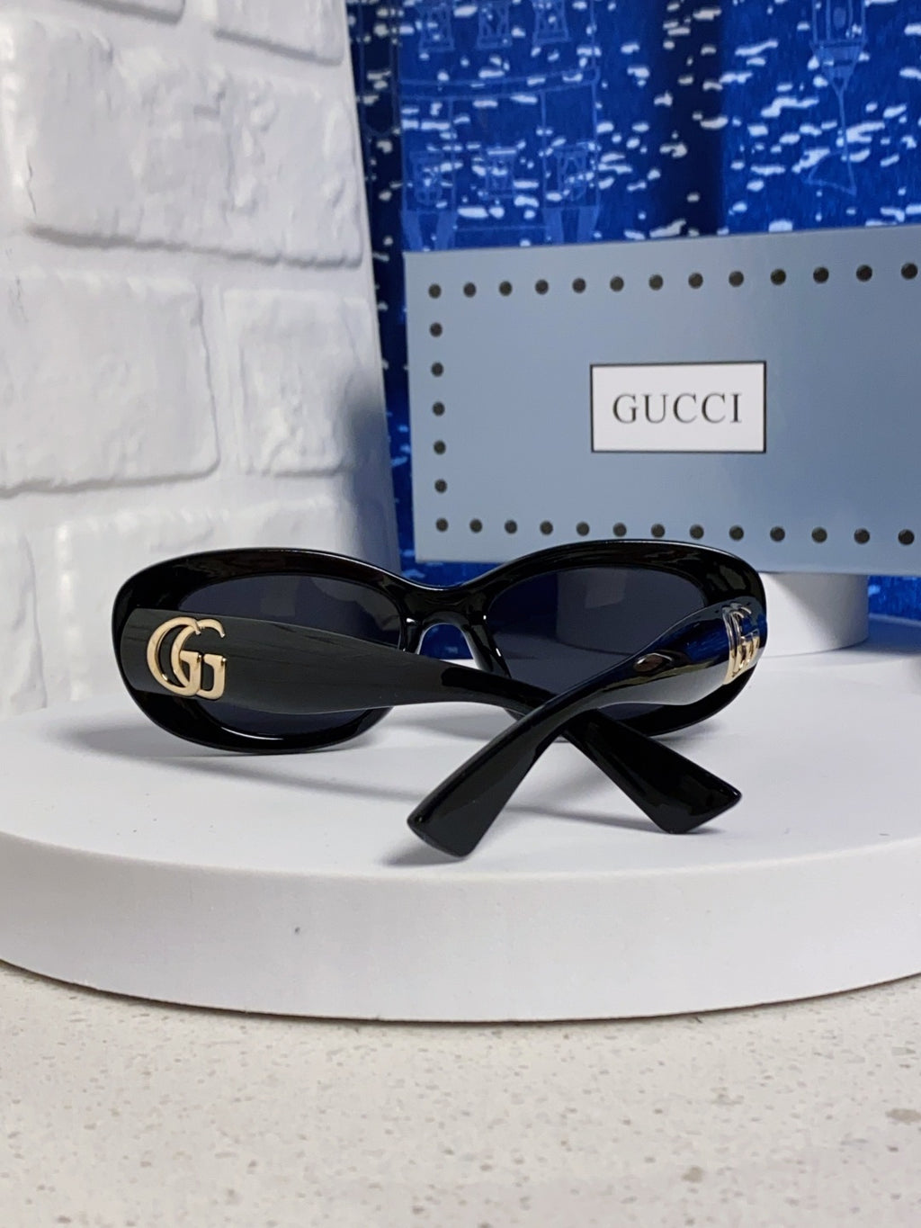 Gucci Oval Gold Lens Sunglasses for Men & Women - 357952 - detail image 3