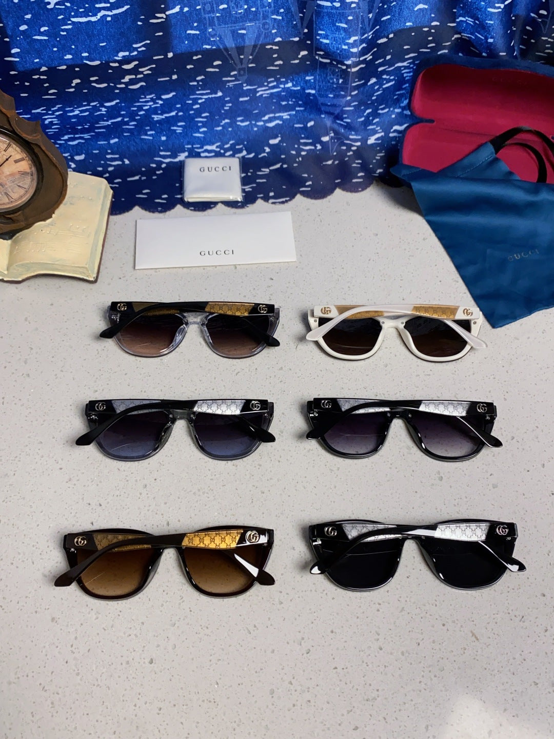 Gucci Cat-Eye Silver Lens Sunglasses for Men & Women - 357957 - detail image 11
