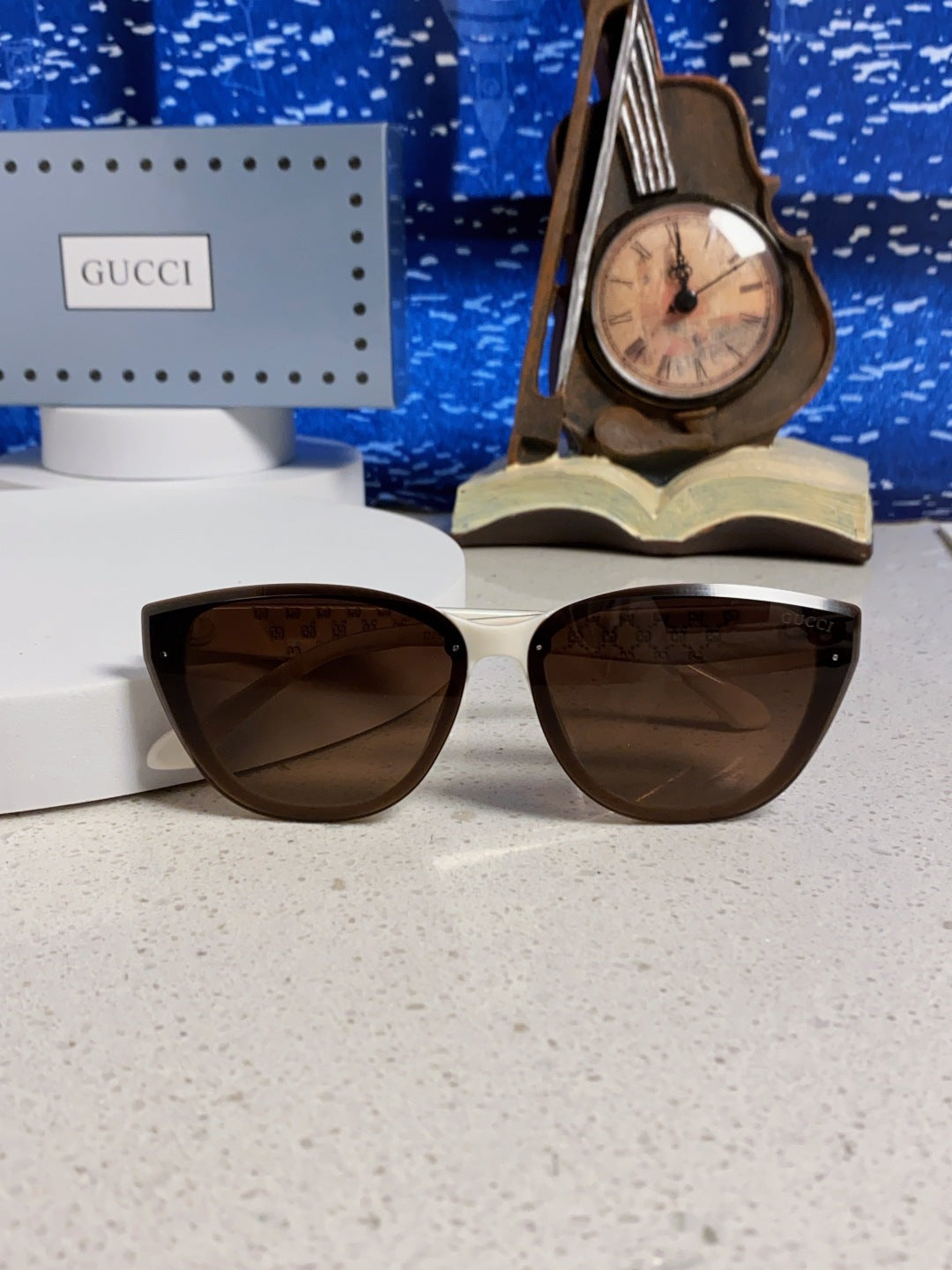 Gucci Cat-Eye Brown Lens Sunglasses for Men & Women - detail image 9