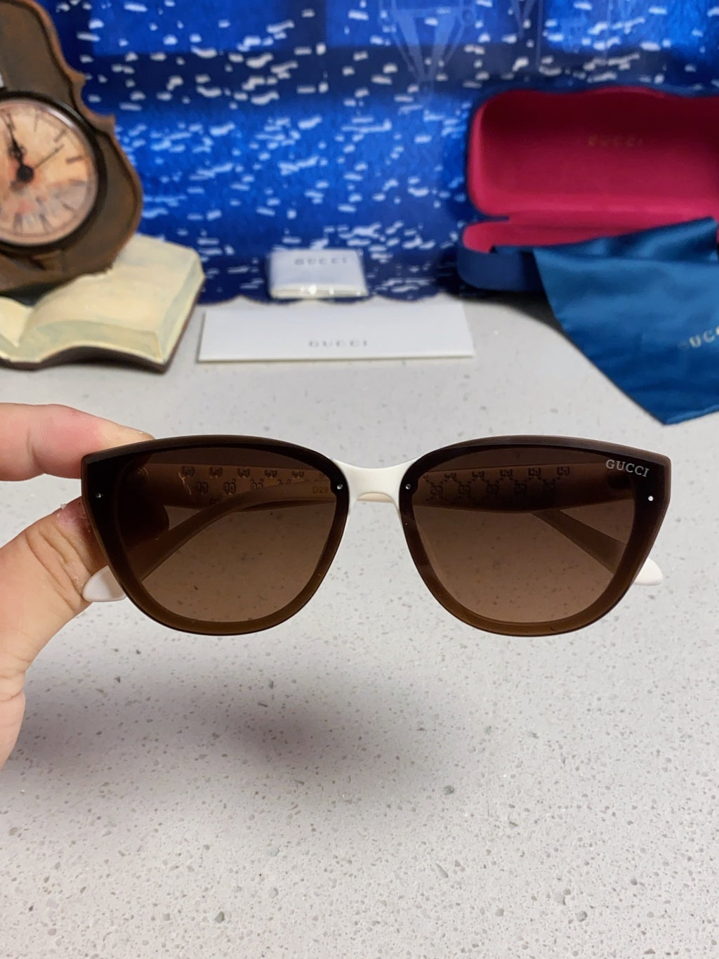 Gucci Cat-Eye Brown Lens Sunglasses for Men & Women - 357956 - detail image 4