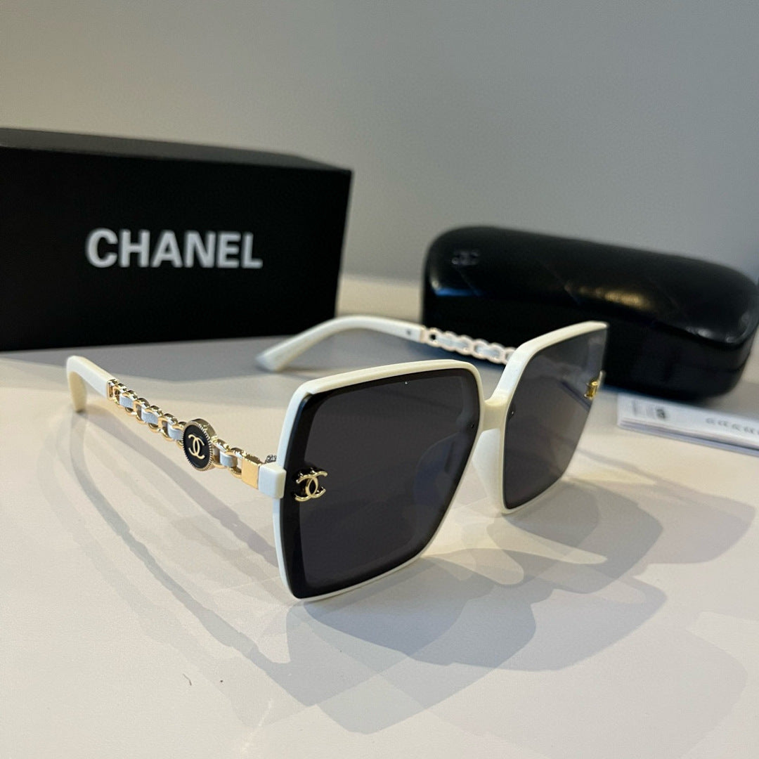 Chanel Oversized Black Lens Sunglasses for Men & Women - 382242