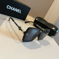 Chanel Oversized Black Lens Sunglasses for Men & Women - 382243