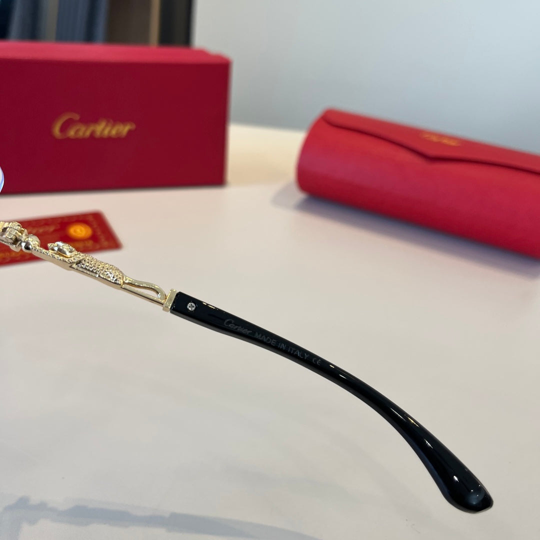 Cartier Lightweight Metal Rimless Silver Lens Sunglasses for Men & Wo - 867181 - detail image 4
