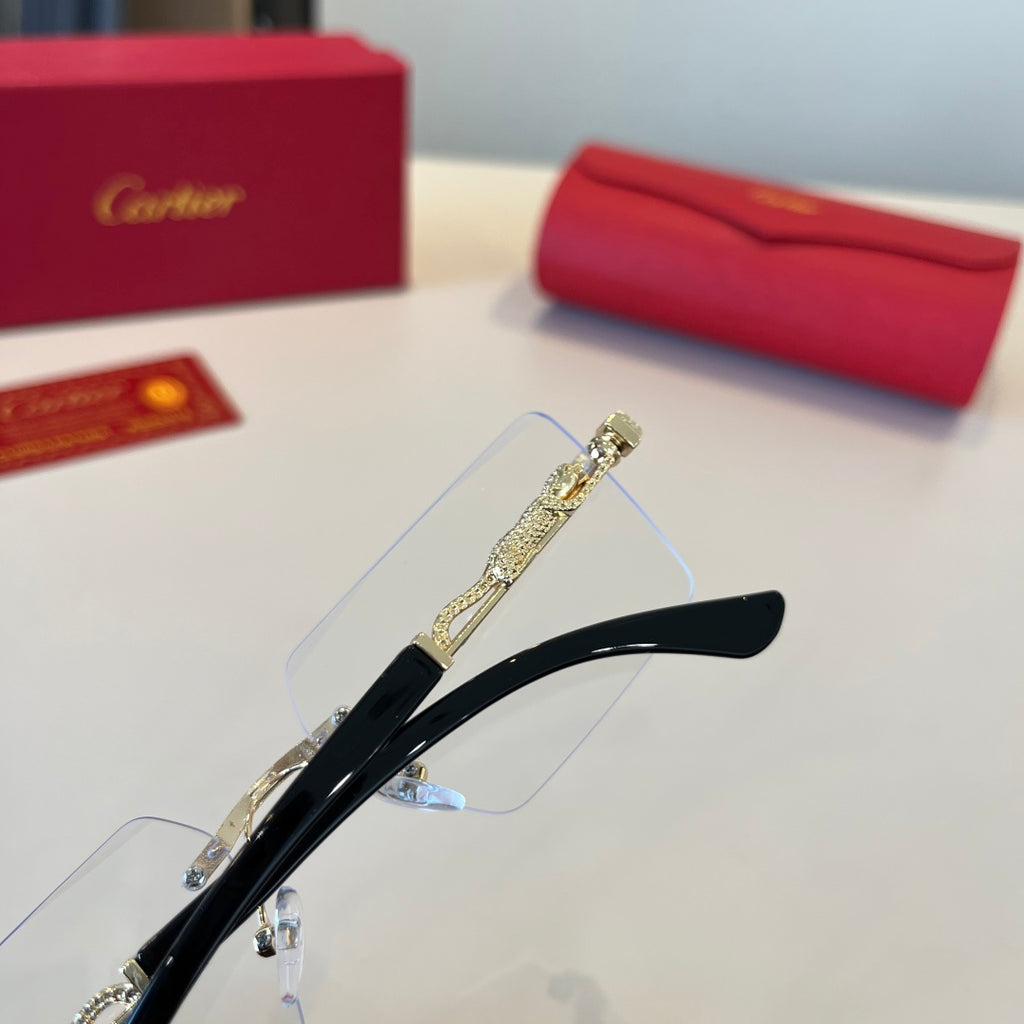 Cartier Lightweight Metal Rimless Silver Lens Sunglasses for Men & Wo - 867181 - detail image 6