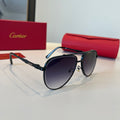 Cartier Lightweight Metal Rimless Silver Lens Sunglasses for Men & Wo - 465805