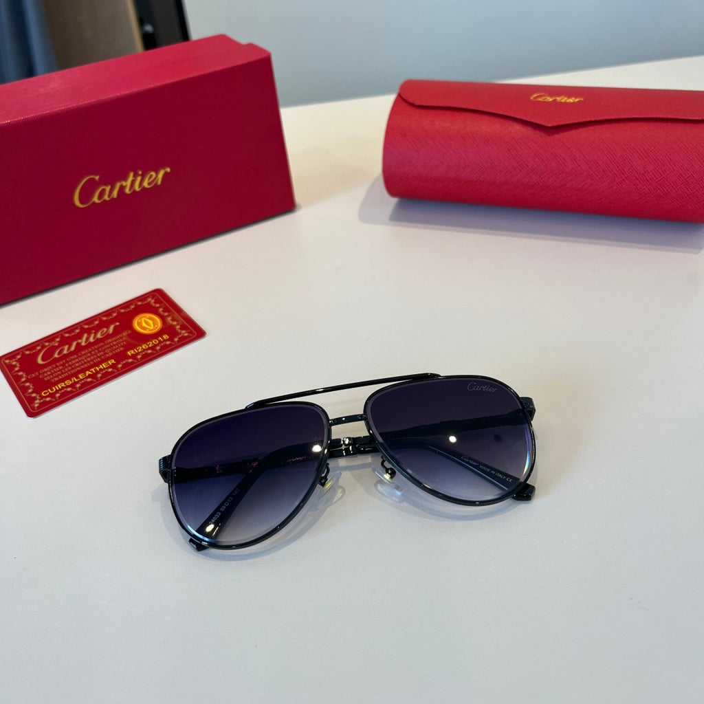 Cartier Lightweight Metal Rimless Silver Lens Sunglasses for Men & Wo - 998262 - detail image 11