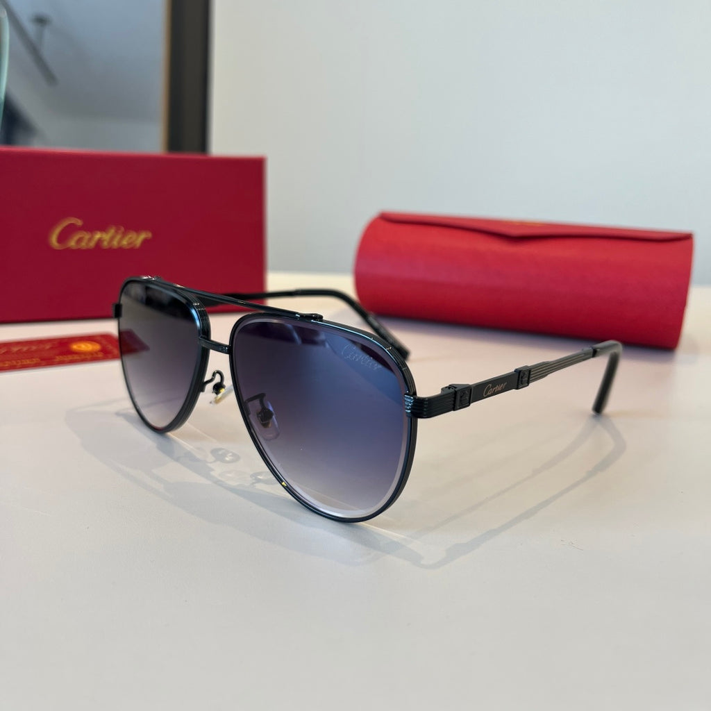 Cartier Lightweight Metal Rimless Silver Lens Sunglasses for Men & Wo - 449505 - detail image 3