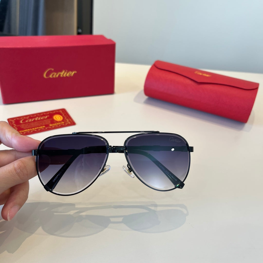 Cartier Lightweight Metal Rimless Silver Lens Sunglasses for Men & Wo - 867183 - detail image 10