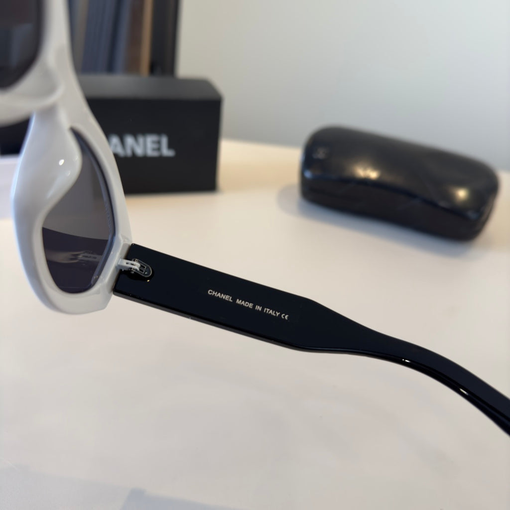Chanel Oversized Silver Lens Sunglasses for Men & Women - 158297 - detail image 5