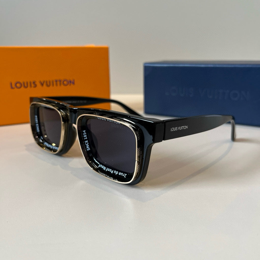 Louis Vuitton 7782 Fashion Black Lens Sunglasses for Men & Women - detail image 3