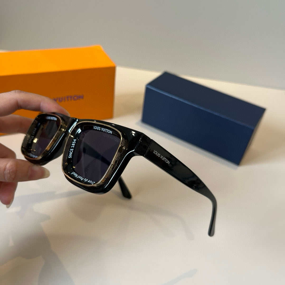 Louis Vuitton 7782 Fashion Black Lens Sunglasses for Men & Women - detail image 4