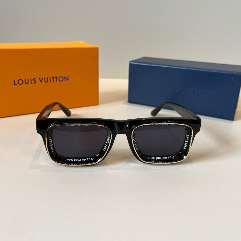 Louis Vuitton 7782 Fashion Black Lens Sunglasses for Men & Women - detail image 2