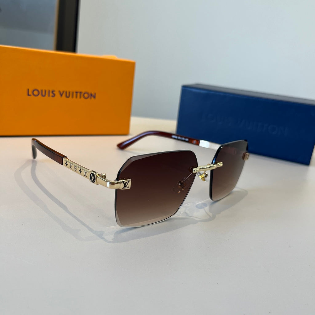 Louis Vuitton Fashion Red Lens Sunglasses for Men & Women - 997405