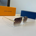 Louis Vuitton Metal Aviator Brown Lens Sunglasses for Men & Women - 997409