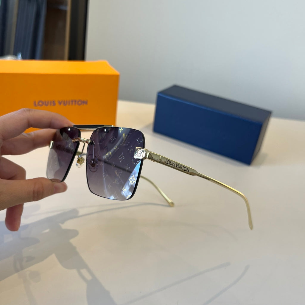 Louis Vuitton Metal Aviator Silver Lens Sunglasses for Men & Women - 997410 - detail image 6