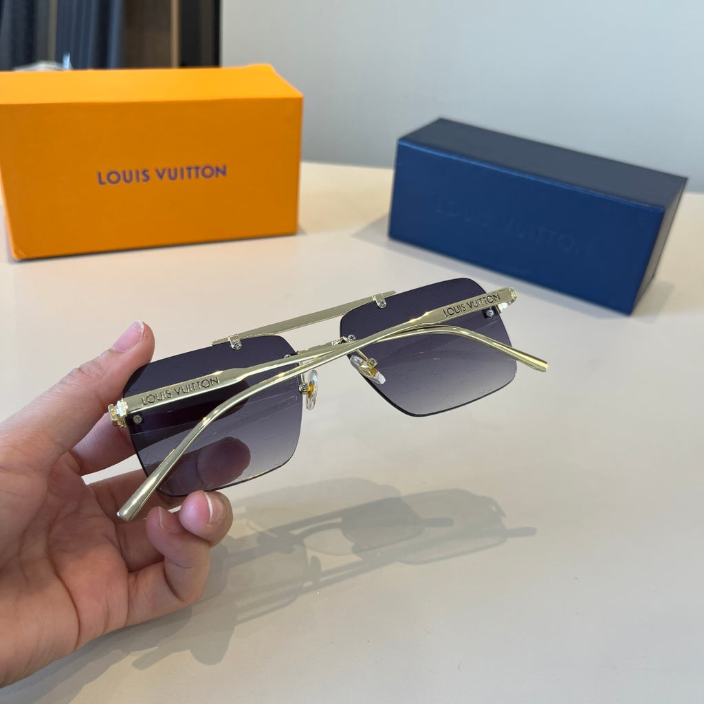 Louis Vuitton Metal Aviator Silver Lens Sunglasses for Men & Women - 997410 - detail image 8
