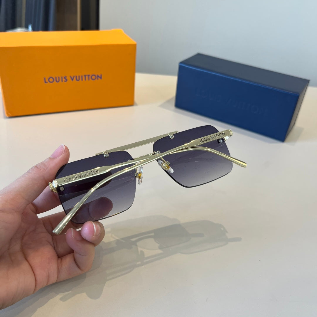 Louis Vuitton Metal Aviator Silver Lens Sunglasses for Men & Women - 997410 - detail image 8