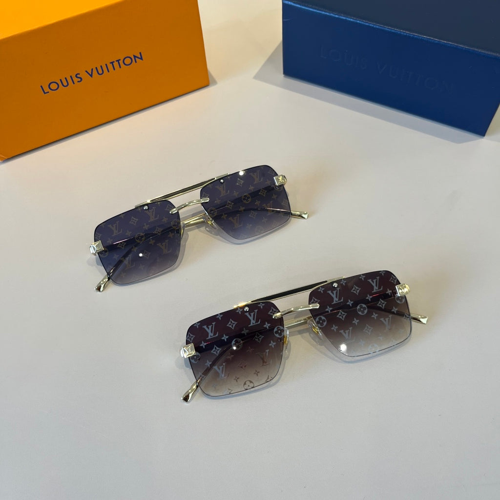 Louis Vuitton Metal Aviator Silver Lens Sunglasses for Men & Women - 997410 - detail image 11