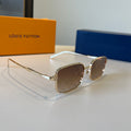 Louis Vuitton Metal Fashion Brown Lens Sunglasses for Men & Women - 486282