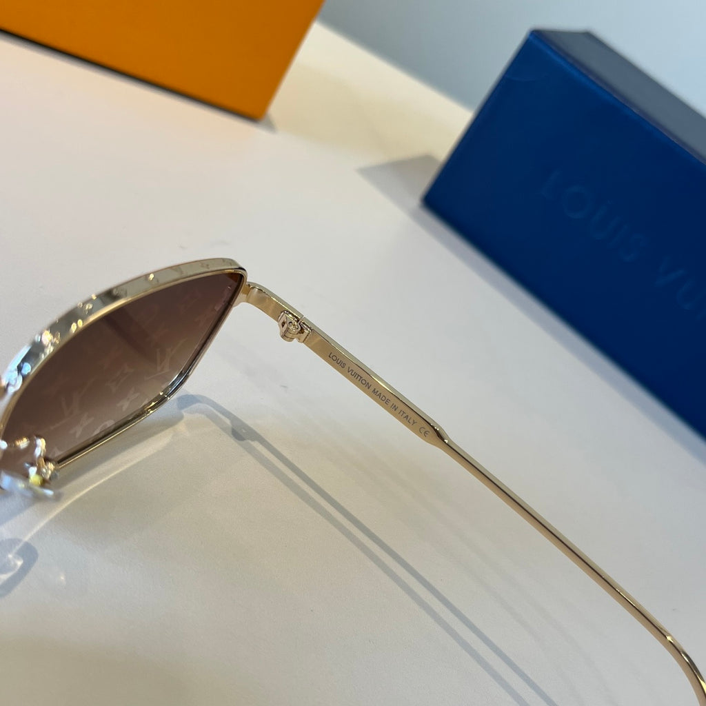 Louis Vuitton Metal Fashion Brown Lens Sunglasses for Men & Women - 997411 - detail image 4