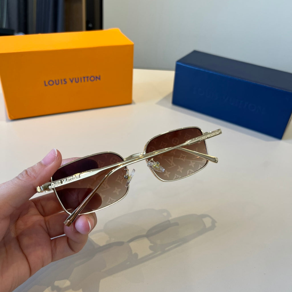 Louis Vuitton Metal Fashion Brown Lens Sunglasses for Men & Women - 997411 - detail image 7