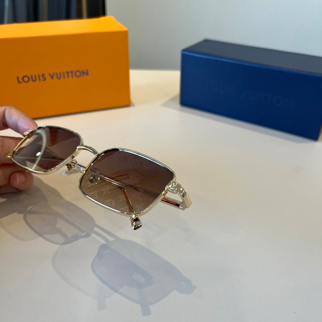Louis Vuitton Metal Fashion Brown Lens Sunglasses for Men & Women - 997411 - detail image 8