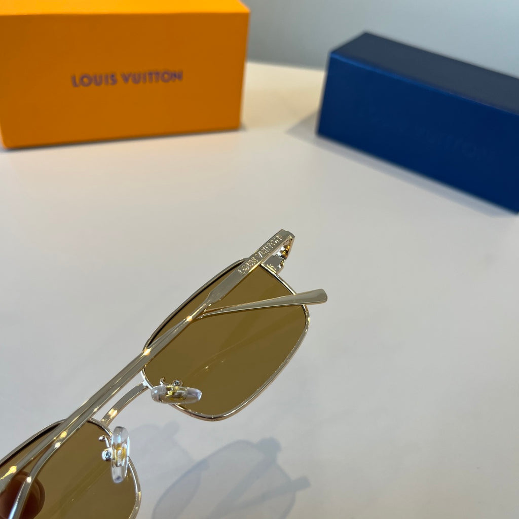 Louis Vuitton Metal Fashion Brown Lens Sunglasses for Men & Women - 997412 - detail image 6