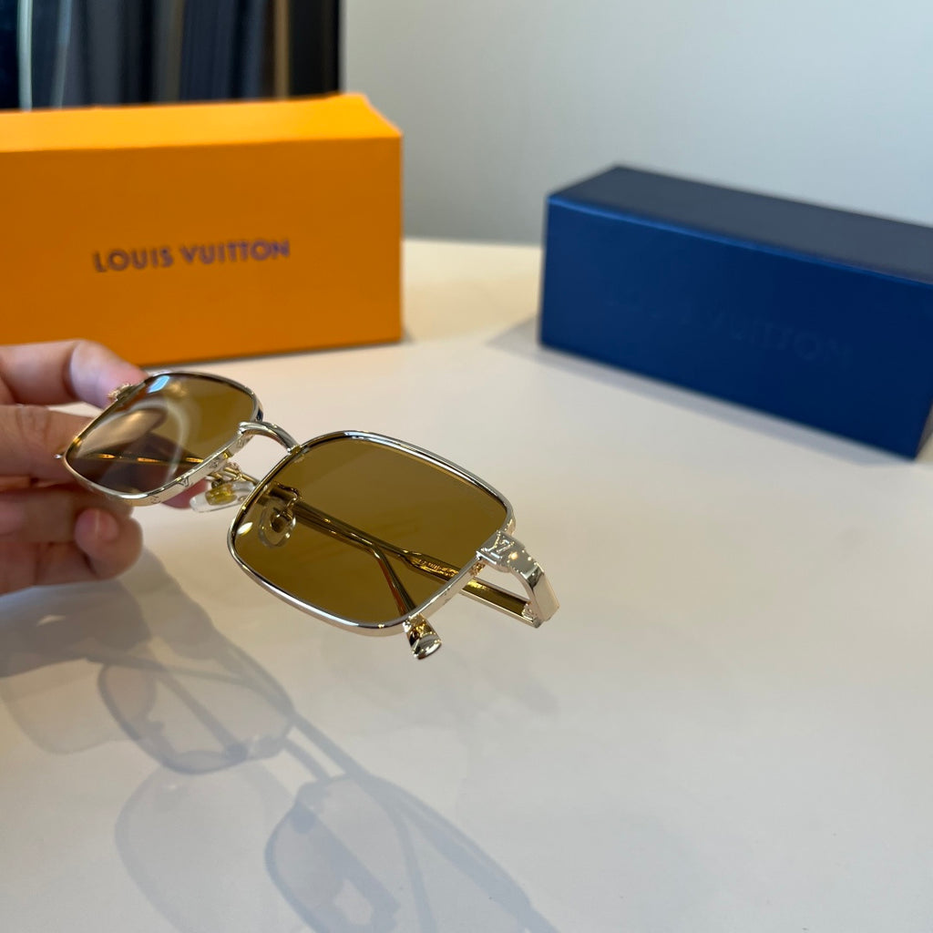Louis Vuitton Metal Fashion Brown Lens Sunglasses for Men & Women - 997412 - detail image 8