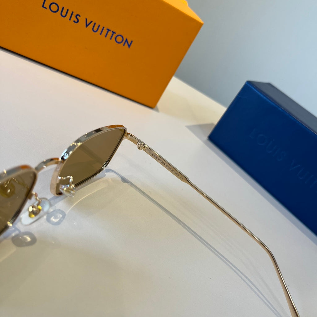 Louis Vuitton Metal Fashion Brown Lens Sunglasses for Men & Women - 997412 - detail image 4